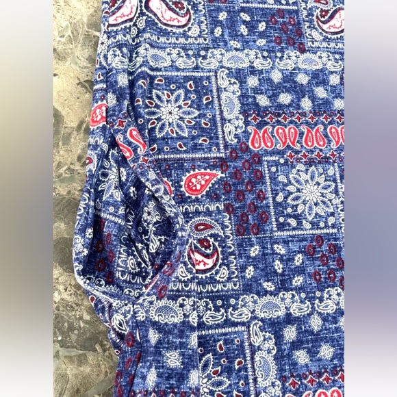 Secret Treasures Sleepwear Dress Paisley Soft Sleeveless Scoop-Neck Pockets - Picture 6 of 10